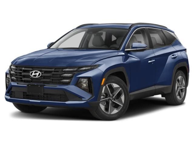2026 Hyundai TUCSON SEL Premium AWD in Blue — front three-quarter view