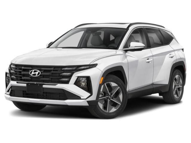 2026 Hyundai TUCSON SEL Premium AWD in White Pearl — front three-quarter view