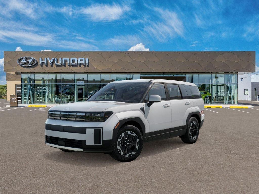 2026 Hyundai SANTA FE SE AWD in White — front three-quarter view