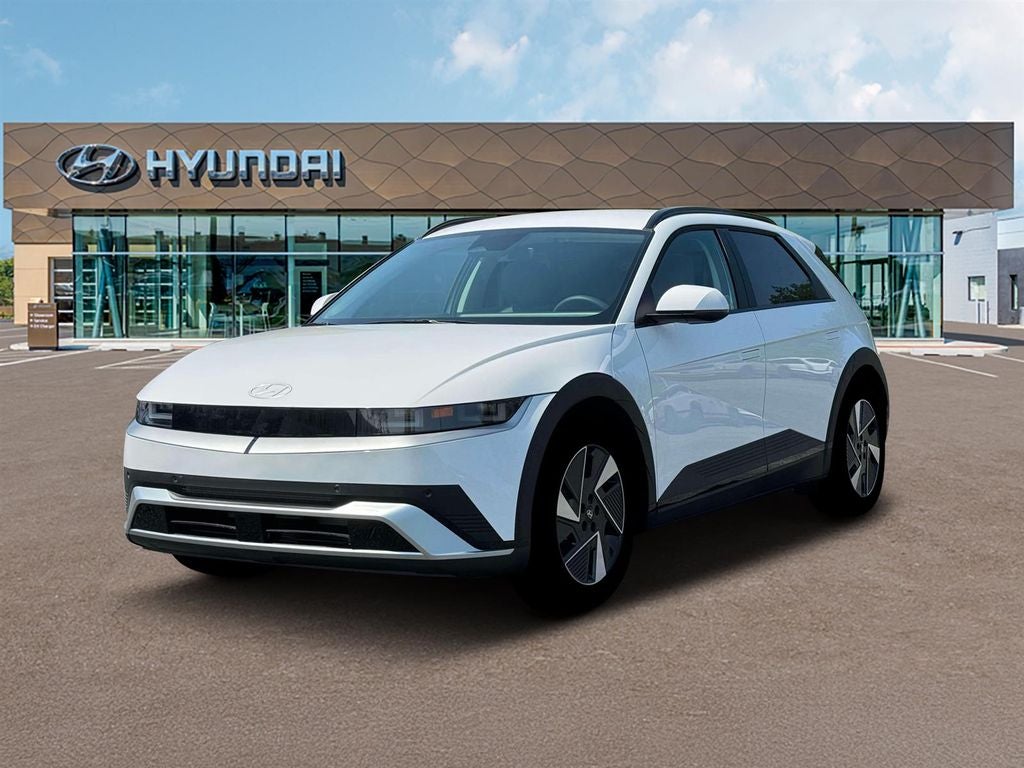 2025 Hyundai IONIQ 5 SEL in White — front three-quarter view