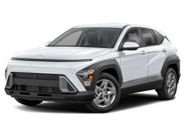 2026 Hyundai KONA SE AWD in White — front three-quarter view
