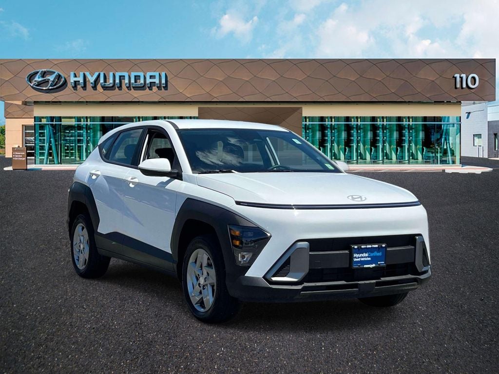 2026 Hyundai KONA SE in White — front three-quarter view