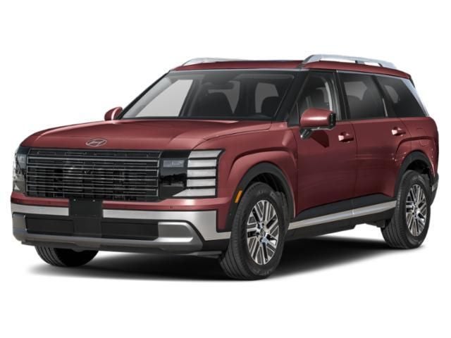 2026 Hyundai PALISADE HYBRID SEL Premium 8P in Maroon — front three-quarter view