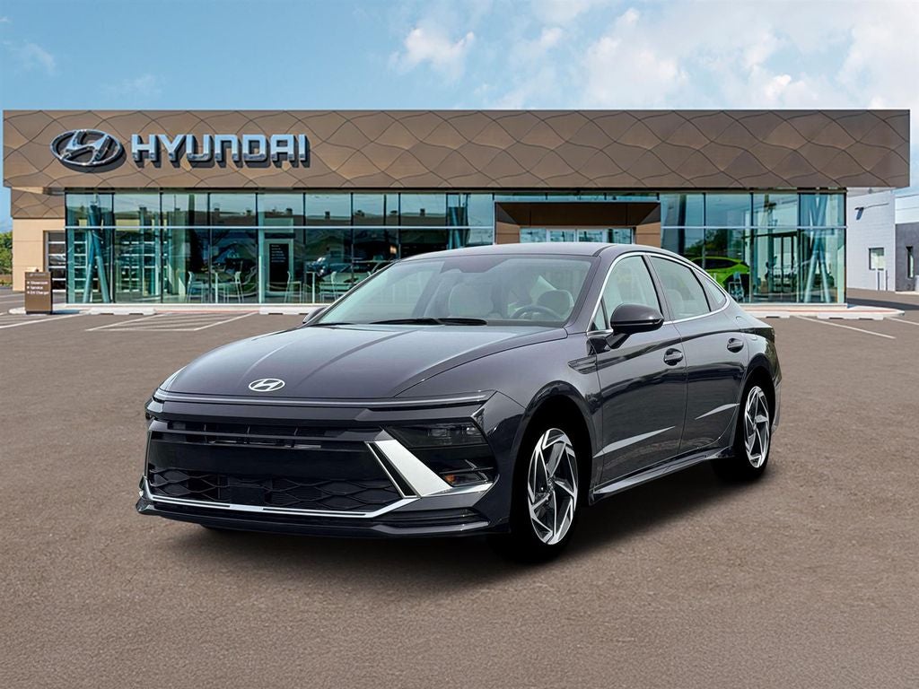 2026 Hyundai SONATA SEL Sport in Carbon Blue — front three-quarter view