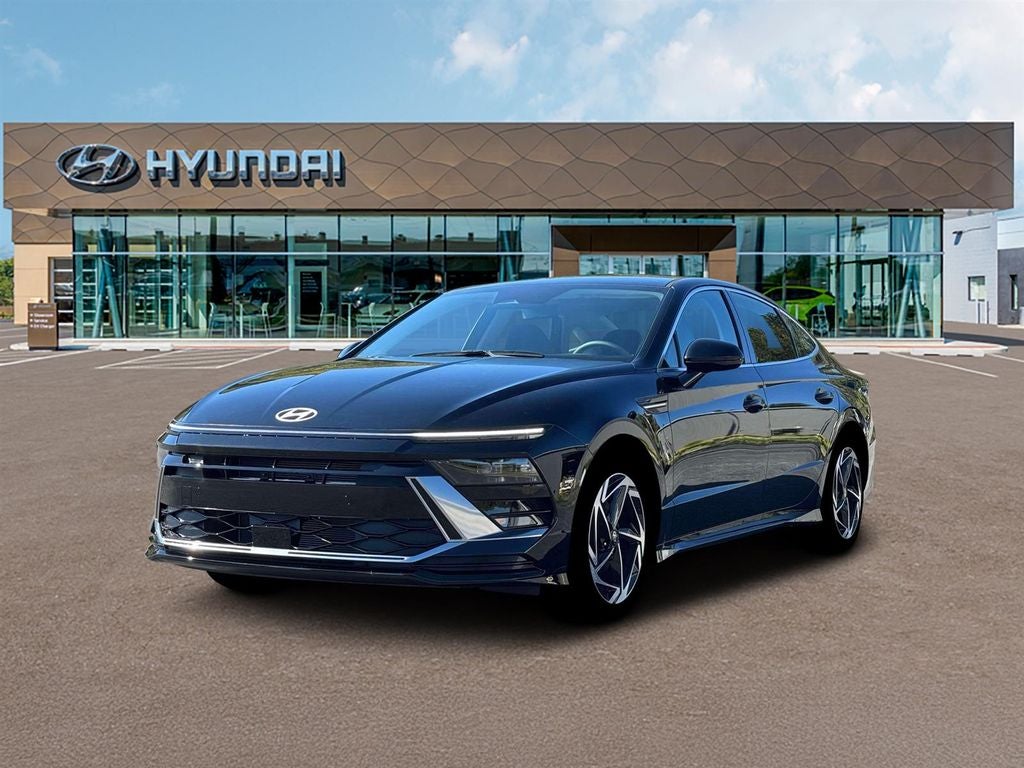 2026 Hyundai SONATA SEL Sport in Abyss Black — front three-quarter view