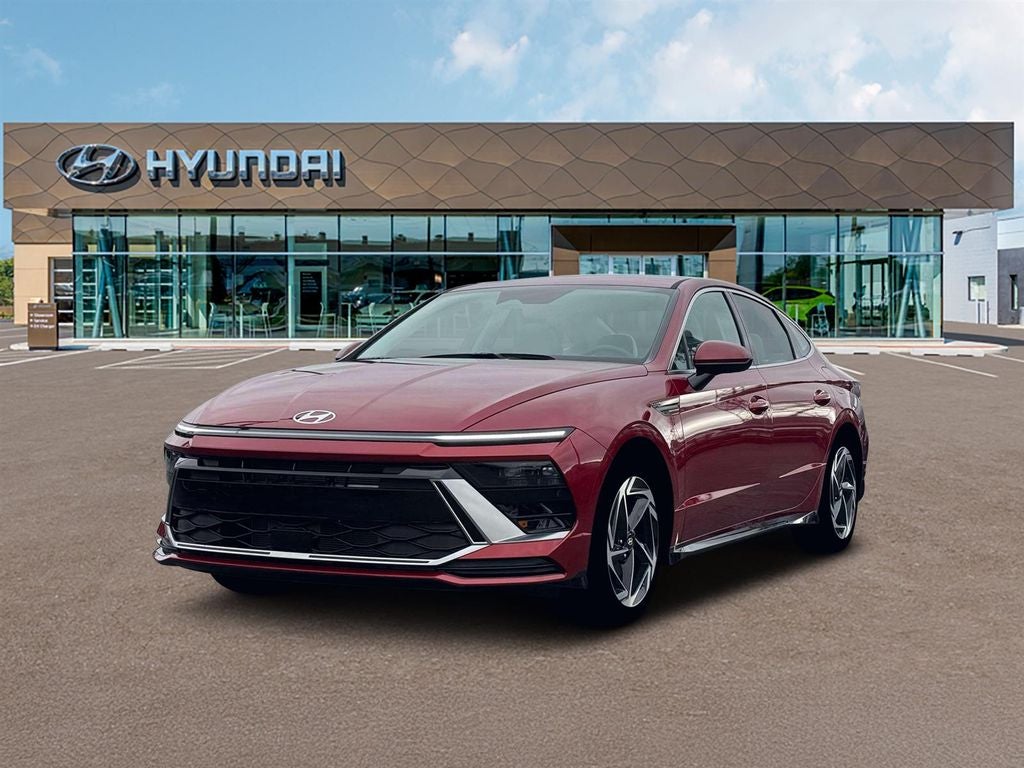 2026 Hyundai SONATA SEL Sport in Red — front three-quarter view