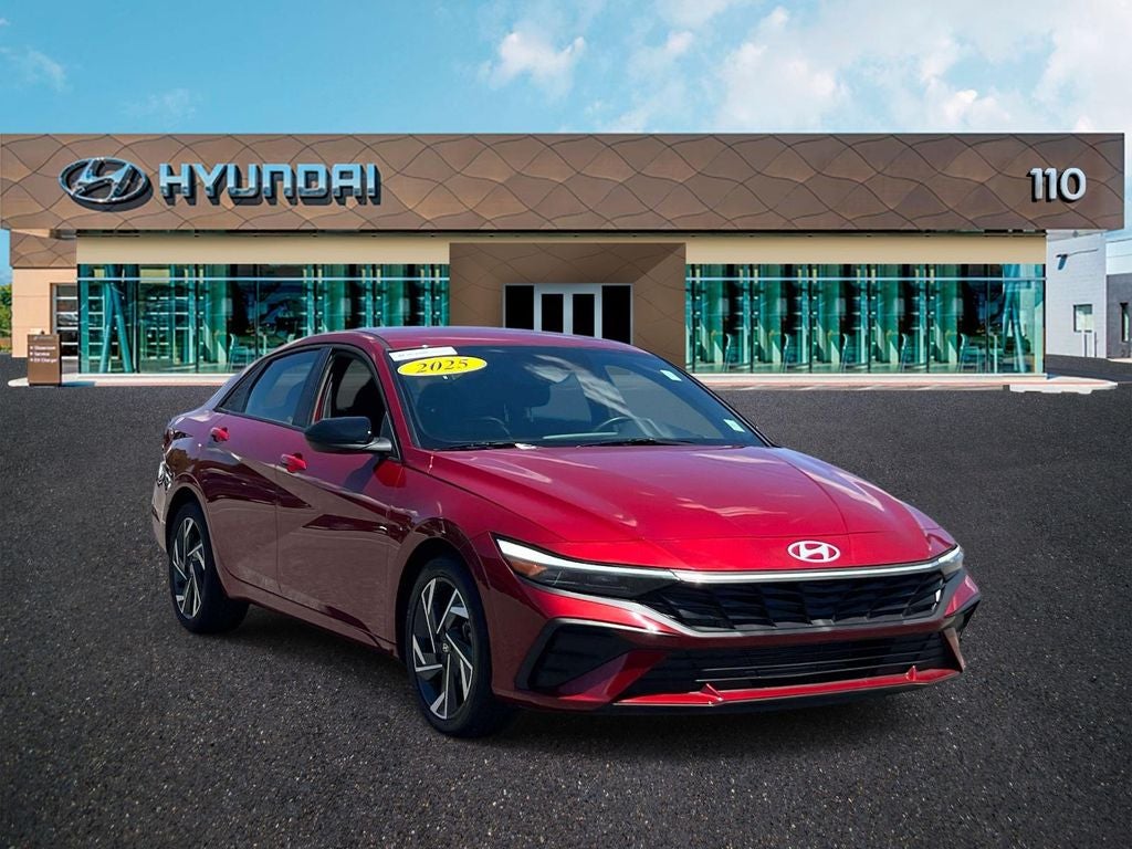 2025 Hyundai ELANTRA SEL Sport in Red — front three-quarter view