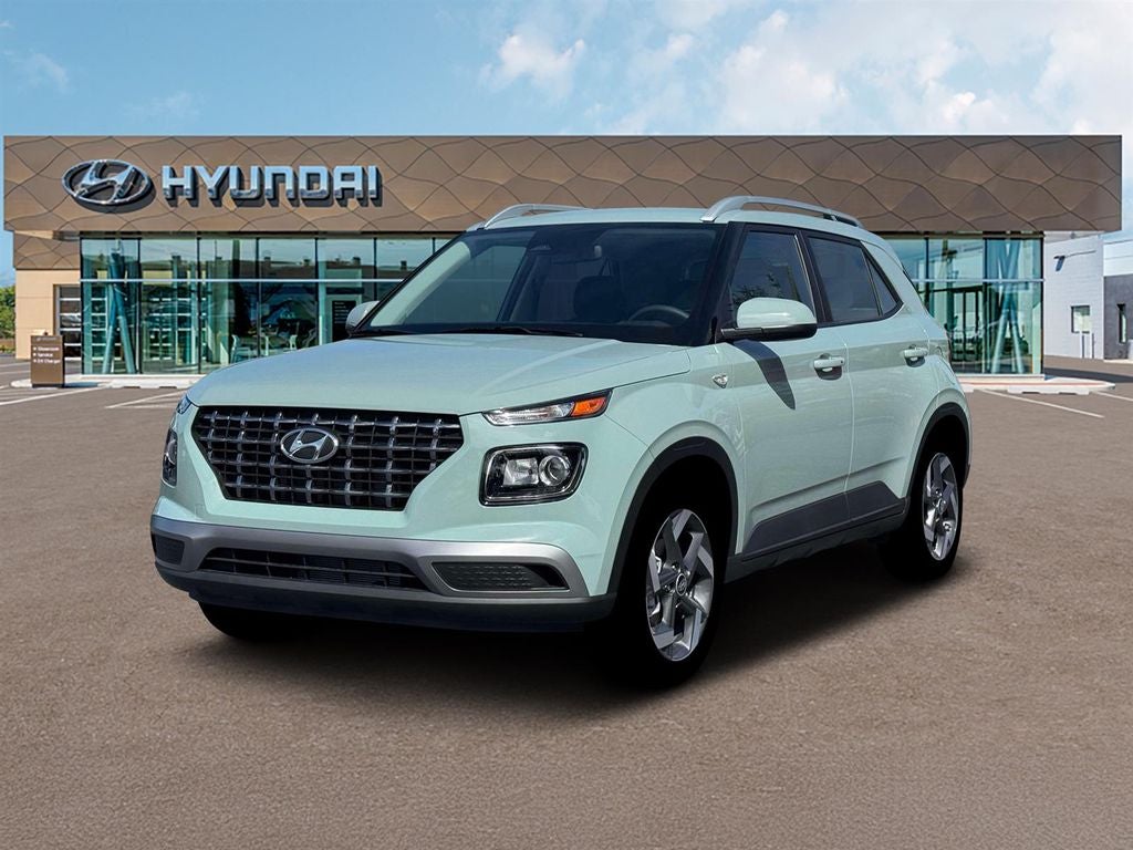 2026 Hyundai VENUE SEL in Green — front three-quarter view