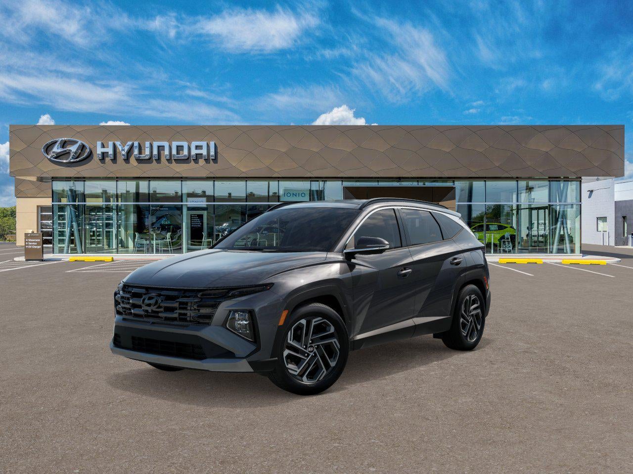 2026 Hyundai TUCSON Limited AWD in Ecotronic Gray — front three-quarter view