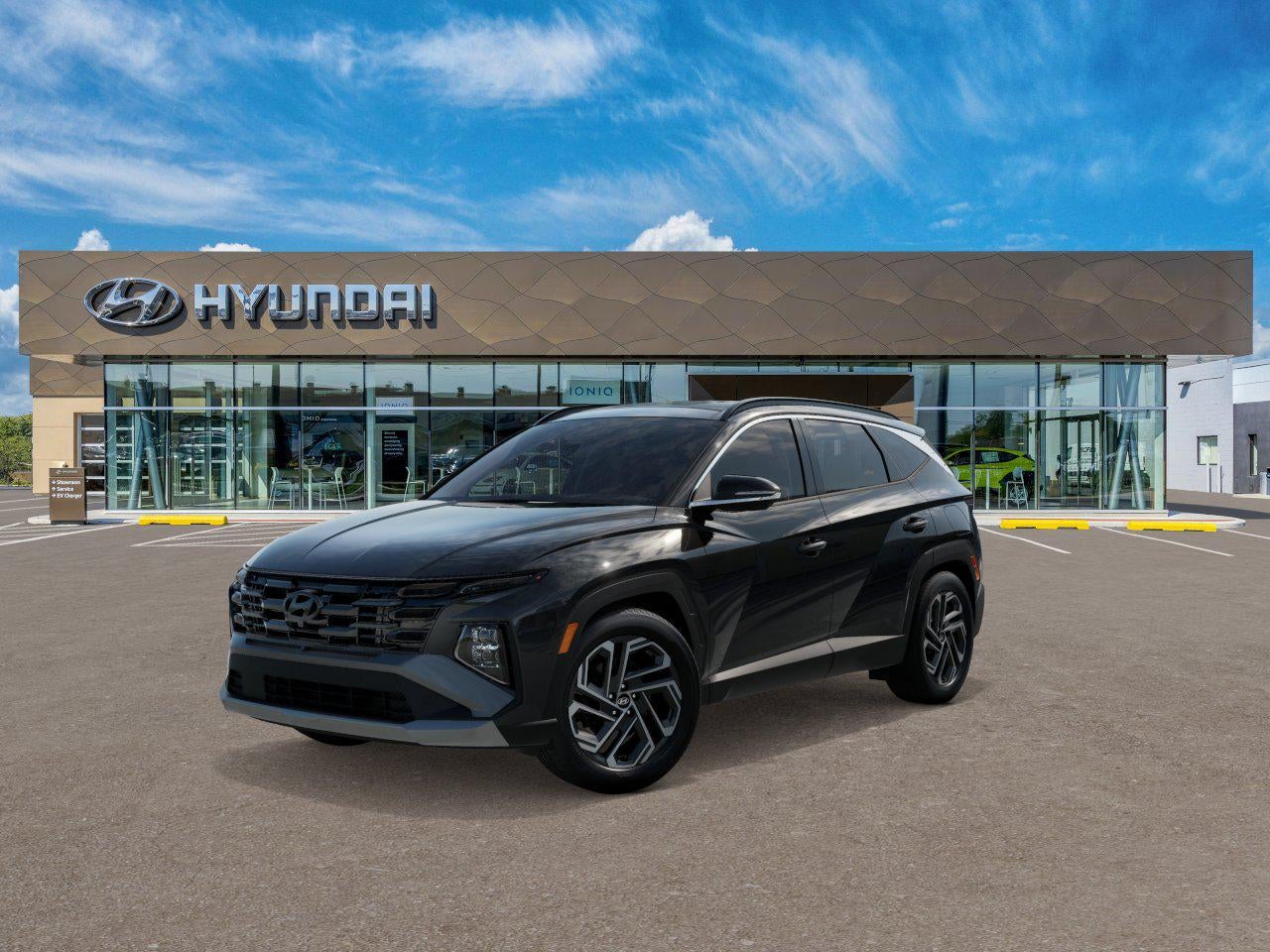 2026 Hyundai TUCSON Limited AWD in Phantom Black — front three-quarter view