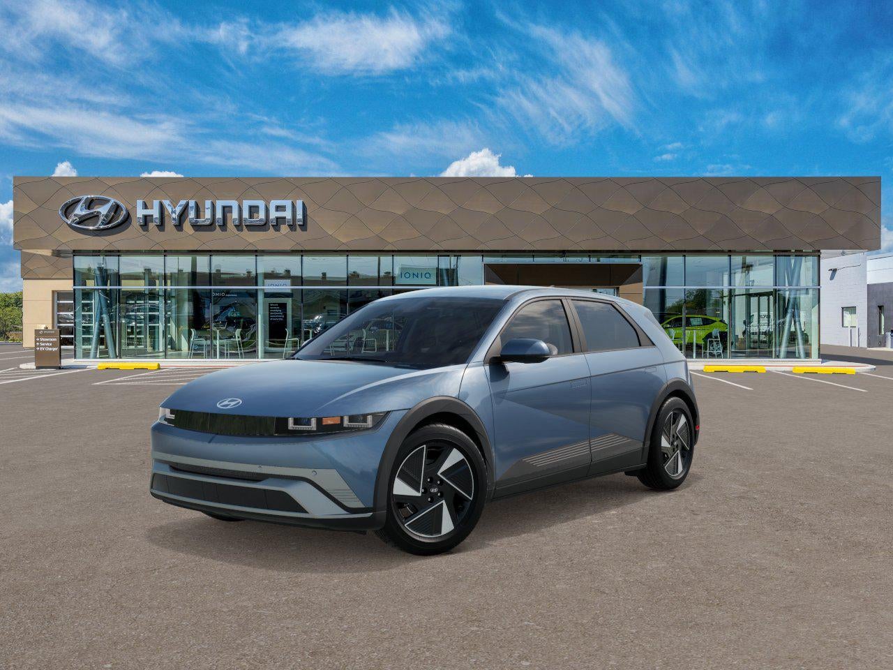 2026 Hyundai IONIQ 5 SEL in Lucid Blue — front three-quarter view