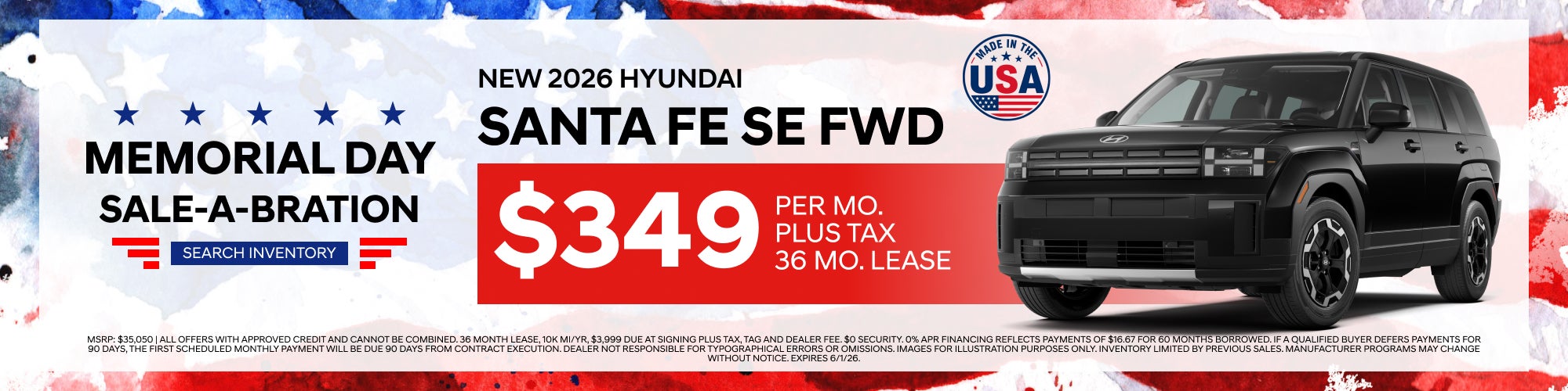 New 2026 Hyundai Santa FE SE FWD
